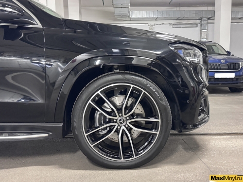 Оклейка передней части Mercedes-Benz GLS полиуретановой пленкой